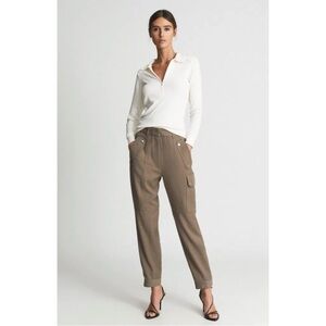 Reiss 100% Cotton Zipper Pullover Top